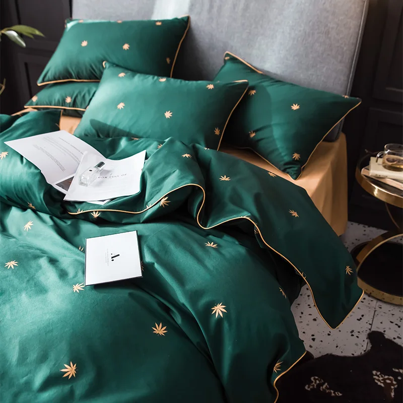 OLOEY 100% хлопок комплекты постельного белья роскошный пододеяльник King queen размер