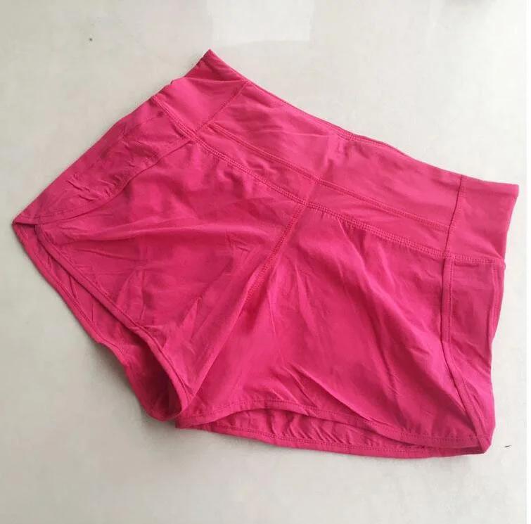 

Yoga Sports Short Lulu Gym Runing Shorts 4-way Stretch Fabric Exercise Workout Training Shorts Size Us2-us12 Free Shipping