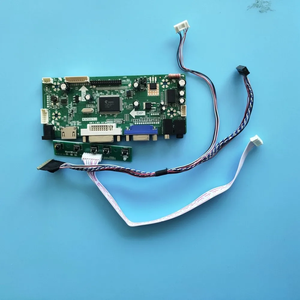

Комплект для телефона/планшетов управления, панель экрана HDMI + DVI + VGA 40pin M.NT68676 1366x768, ЖК-дисплей со светодиодной подсветкой 12,5 дюйма