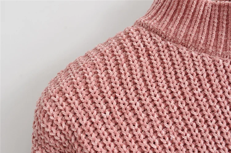 Повседневный женский свитер с высоким воротом зима 2019 Осенний Женский пуловер