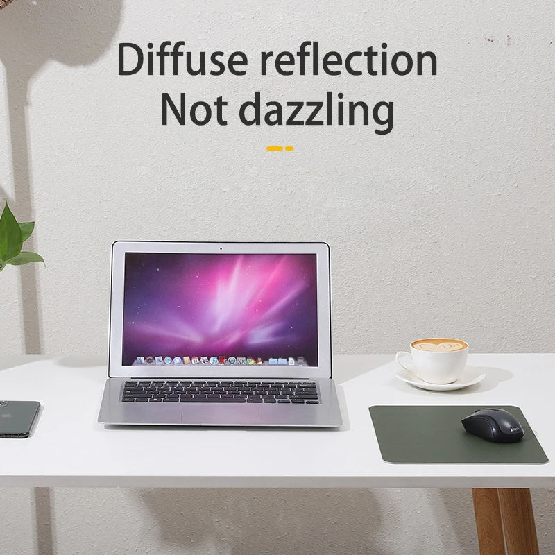 

Multifunctional PU Leather Mouse Pad Double-sided Simple Style Office 21*26 Waterproof Table Mat, Coaster