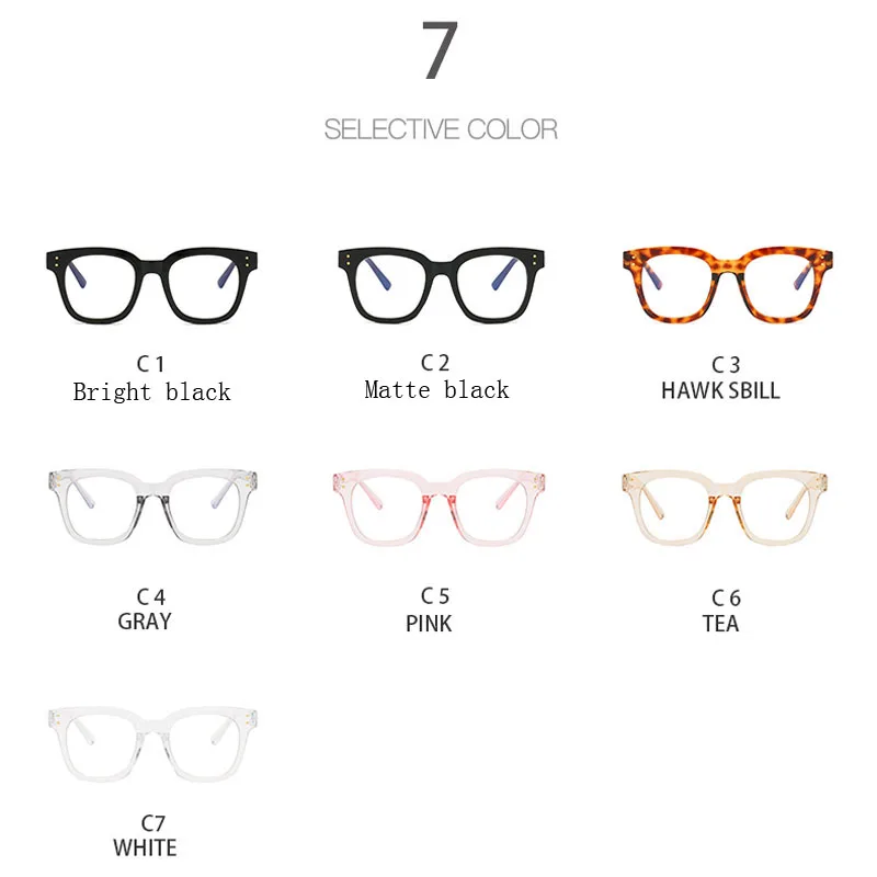 2020 ретро мужские прозрачные очки линзы PC Comotuer квадратные оправы для очков женщин