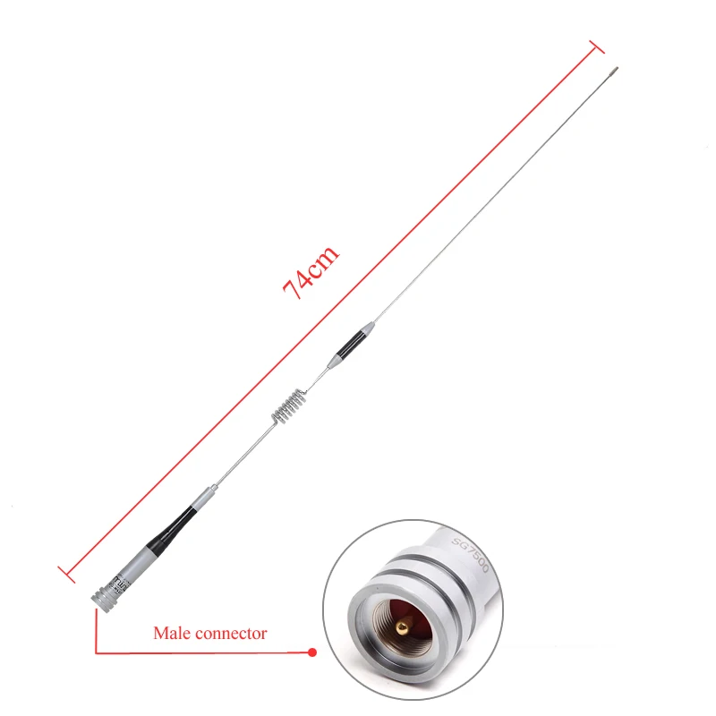 Антенна Diamond SG-M507 Dual Band с магнитным креплением (диаметр основания: 9 см) для мобильного радиоустройства, рации, автомобильных радиостанций.