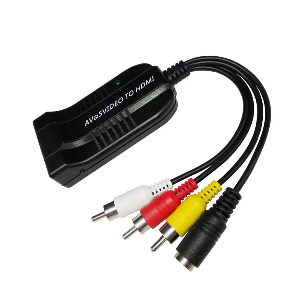 RCA AV к HDMI конвертер адаптер CVBS s видео hdmi конвертер|Кабели передачи данных| |
