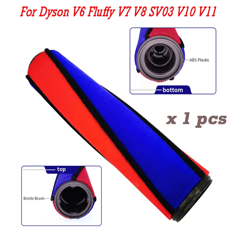 

Мягкий валик бархатная щетка для беспроводного пылесоса Dyson V6 пушистая V7 V8 V10 V11 SV03 966488-01, детали для уборки дома