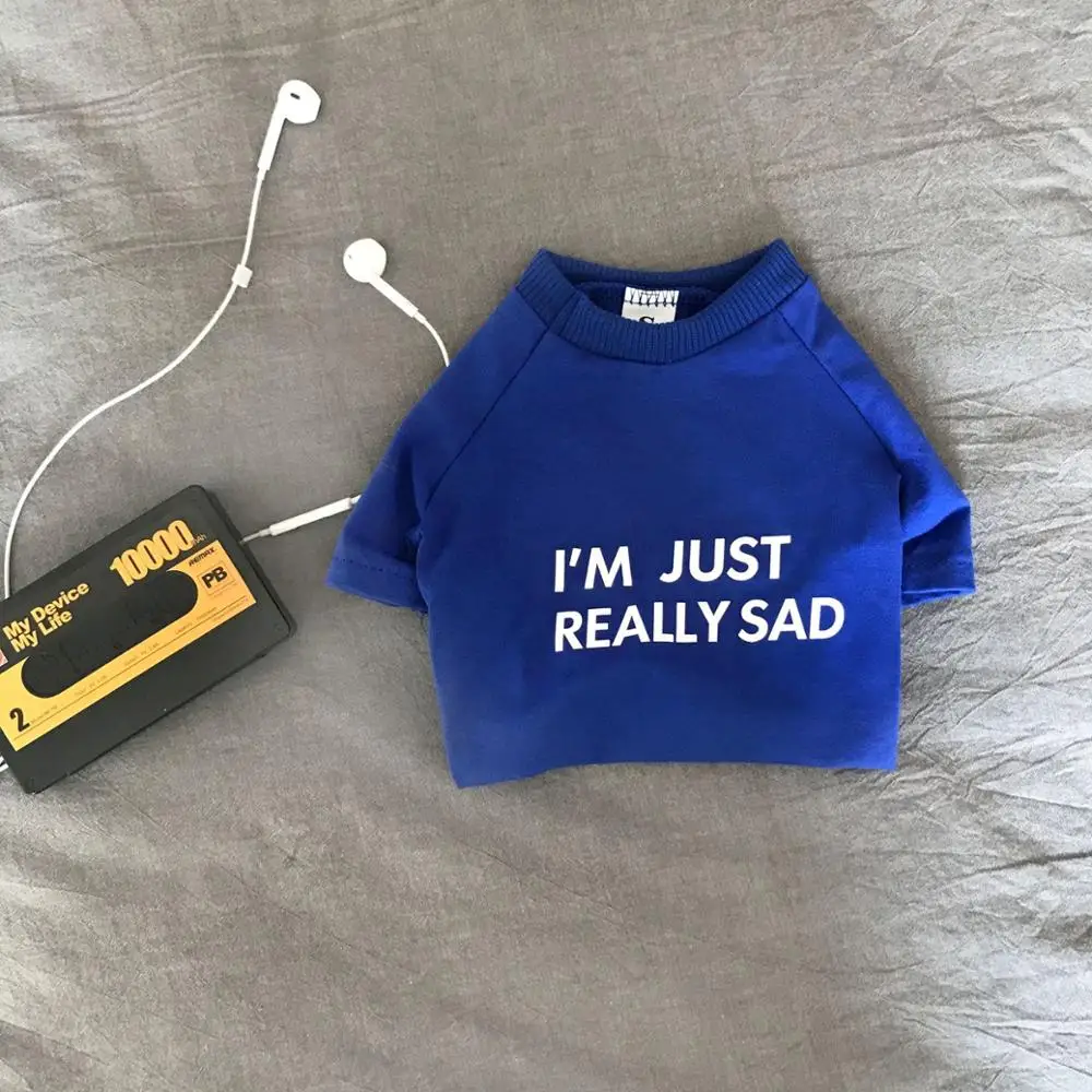 Одежда для щенка из чистого хлопка с простым рисунком букв дешевая футболка