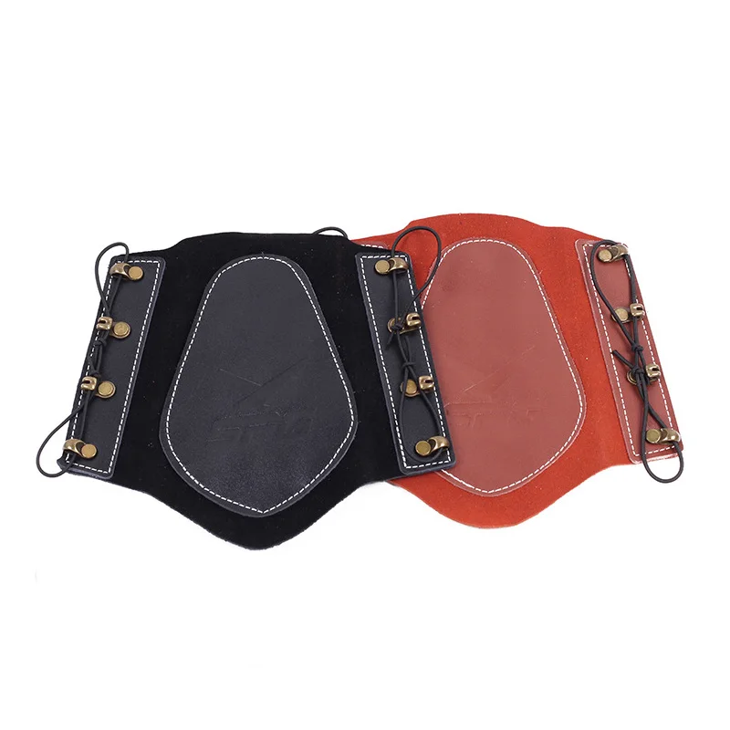 

Традиционные Рекурсивные нарукавники и перчатки с бантом и стрелками, черные/коричневые кожаные нарукавники, аксессуары для охоты и стрел