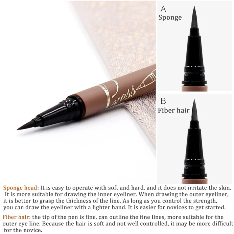 Прецизионный комплект подводок для глаз черный карандаш Водонепроницаемая