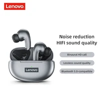 lenovo lp5 bluetooth 5 0 compatible headphones with microphone tws wireless earbuds noise canceling earphones for iphone xiaomi