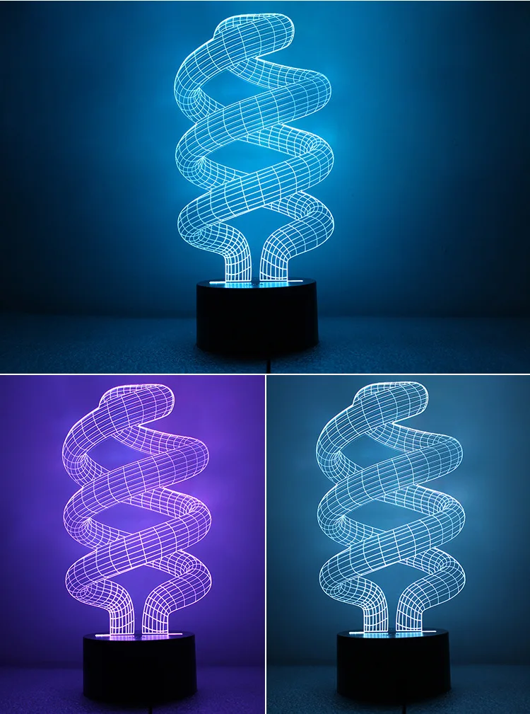 Светильник с питанием от USB настольная Светодиодная лампа Торнадо декоративная