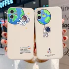 Чехол A32 для Samsung A51, A52, A50, A71, A31, A30S, A50S, A12, M12, рама астронавта, космический корабль, жидкий силиконовый чехол, чехол для телефона 32 дюйма