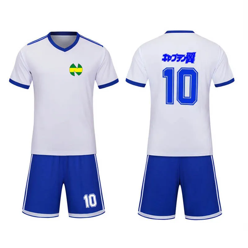 5 Пижама с героем аниме капитаном Tsubasa Косплэй костюм № 10 озоре Tsubasa Футбол трикотажный топ+ шорты, костюм из рубашки с коротким рукавом Хэллоуин для детей и взрослых - Цвет: 5
