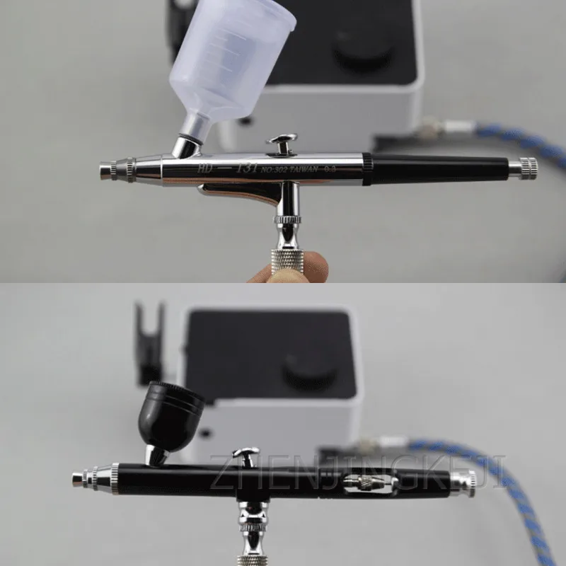 Stepless Voltage Regulation Automatic Start And Stop Mini Pump Airbrush Set Portable Plug-in Model Color Inkjet Tools Spray Gun |