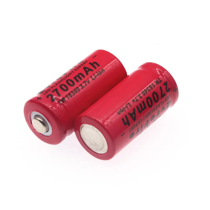 3,7 V 2700mAh литий-ионный 16340 аккумулятор CR123A аккумуляторные батареи 3,7 V CR123 для лазерной ручки светодиодный фонарик