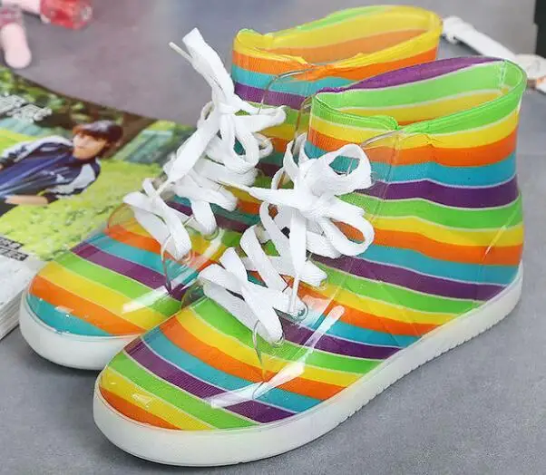 Сапоги Aleafalling женские непромокаемые со съемными цветами теплые полусапожки