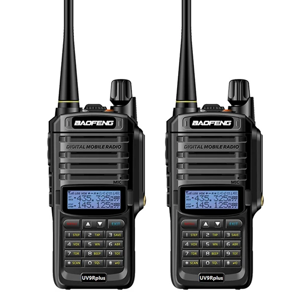 

1pcs / 2pc long range baofeng uv-9r plus waterproof walkie talkie with amateur cb radio car ham radio Station vhf uhf handy