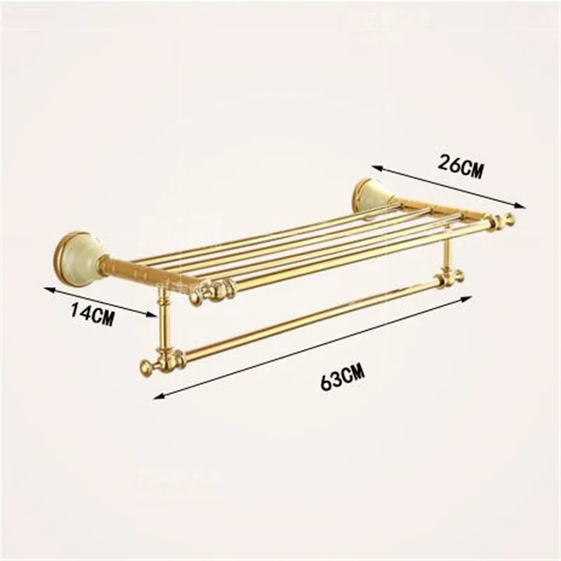 Bathroom Accessories Set Brass Paper Holder Towel Bar Rack Toilet Brush Bath Corner Shelf Hardware Natural jade | Обустройство дома