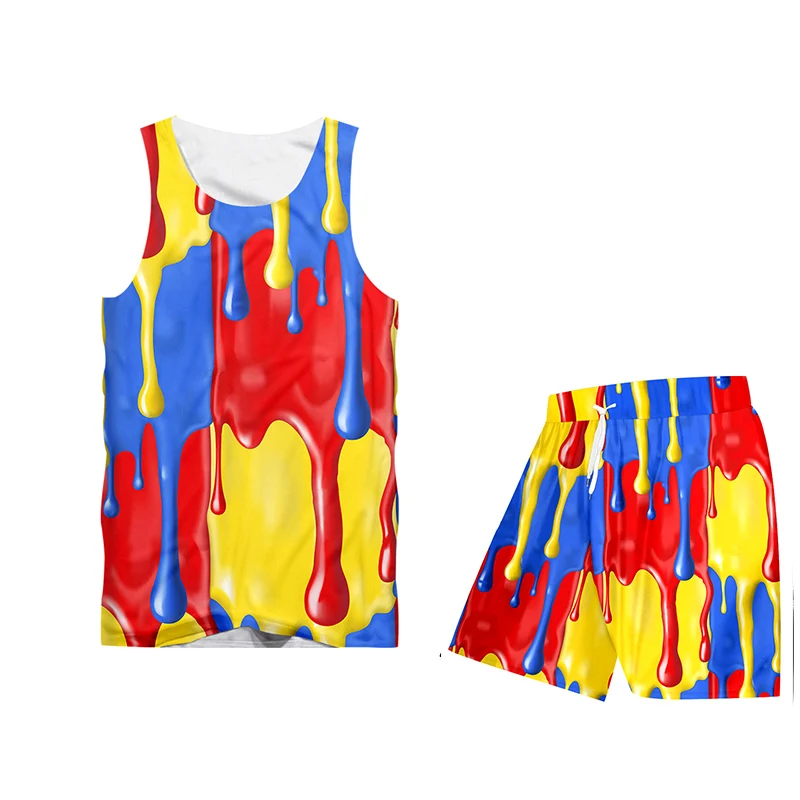 OGKB 3D галстук краситель спортивный костюм набор брызг краски печатных толстовки и