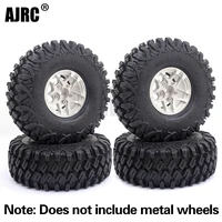 120mm 1 9inch rubber mud grappler tires for 110 rc crawler axial scx10 90046 90047 trx4 defender g500 trx6 g63 yikong