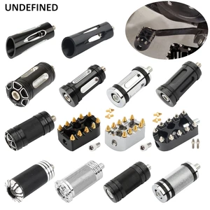Shifter Peg For Harley Motorcycle Shift Gear Lever Foot Pegs Rest Aluminum Black Chrome Dyna Street Bob FXDF Touring Road King