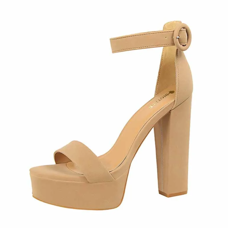 

Spring summer Women's shoes 2021 Banquet sandals waterproof platform toe sandalsBrand Elegant sandals Women High Heels Pumps Su