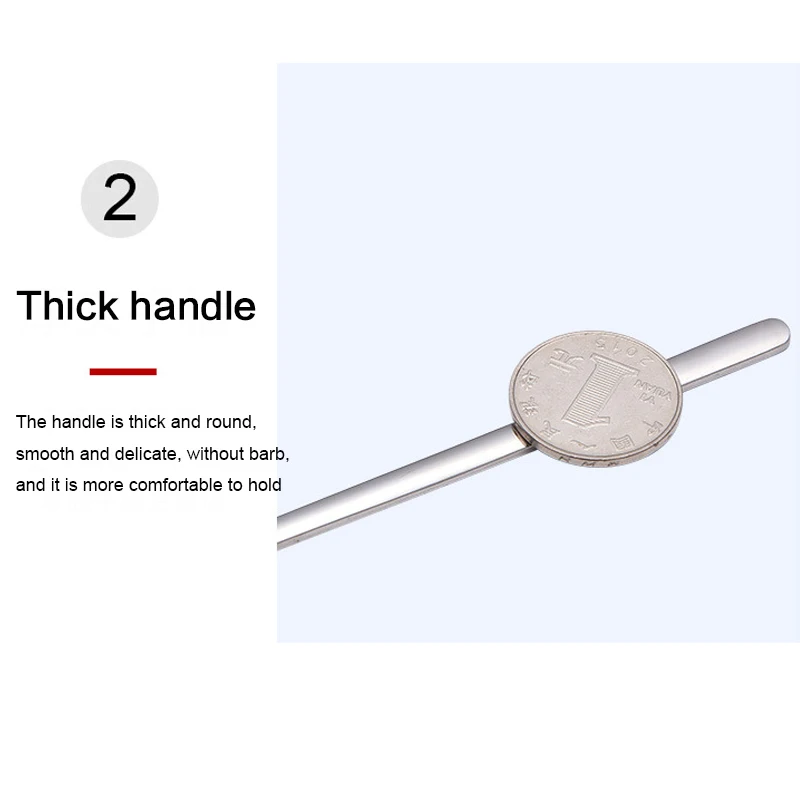 

4PCS/Set Kitchen Stainless Steel Spoons Coffee Round Dinner Spoon Stirring Spoon Mixing Dessert Teaspoons Table Dinnerware Set