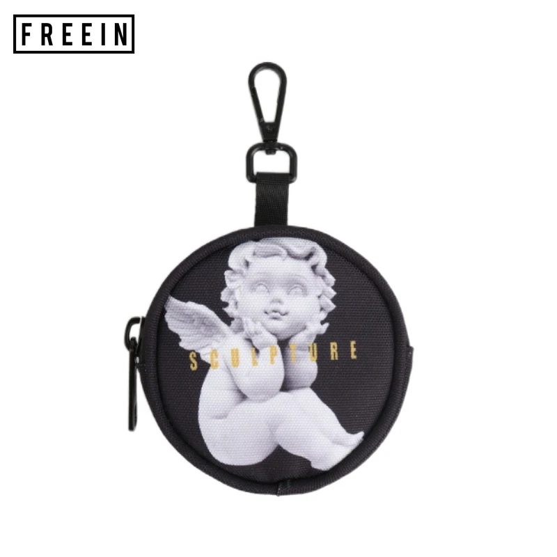 

FREEIN Cupid Coin Purses Women's Small Change Money Bags Key Case Wallet Cute Angel Headphone Bag Ornaments Schoolbag Pendant