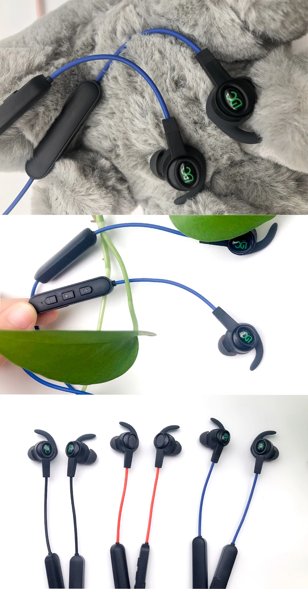 Новые bluetooth-наушники для спорта Водонепроницаемый и от потения-доказательство с двусторонним стерео беспроводной бег и Bluetooth наушники-вкладыши
