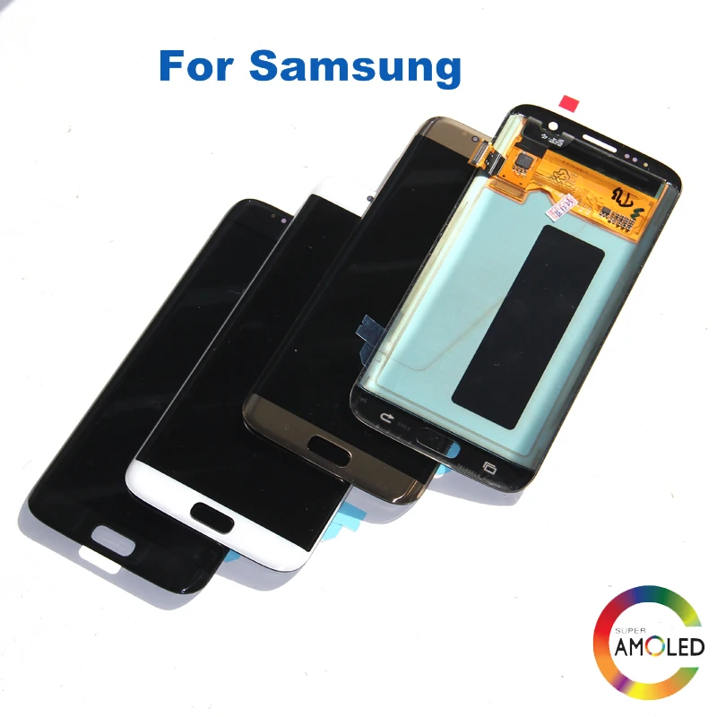 Super AMOLED для Samsung Galaxy S7 Edge G935F G935A G935FD ЖК дисплей с сенсорным экраном дигитайзер