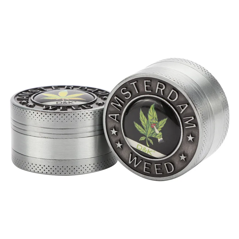 Измельчитель из цинкового сплава трехслойная мельница для трав 40 мм с фильтром