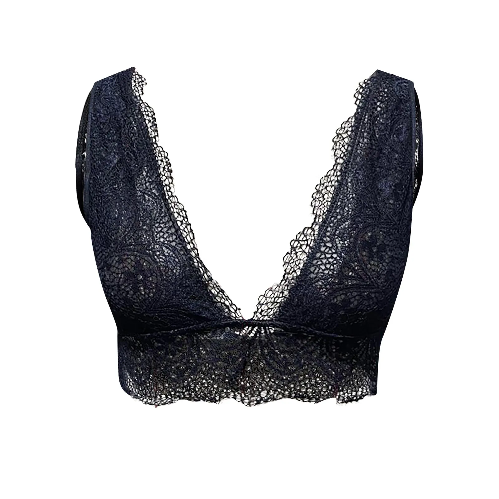 Женский сексуальный кружевной бюстгальтер с красивой спинкой однотонное