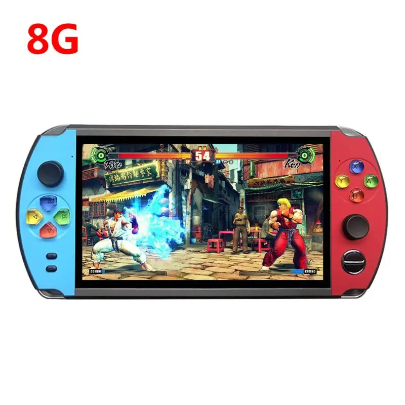 

X19 Retro Handheld Game Player 8/16GB 7.0" Screen FC Arcade Video Game Console