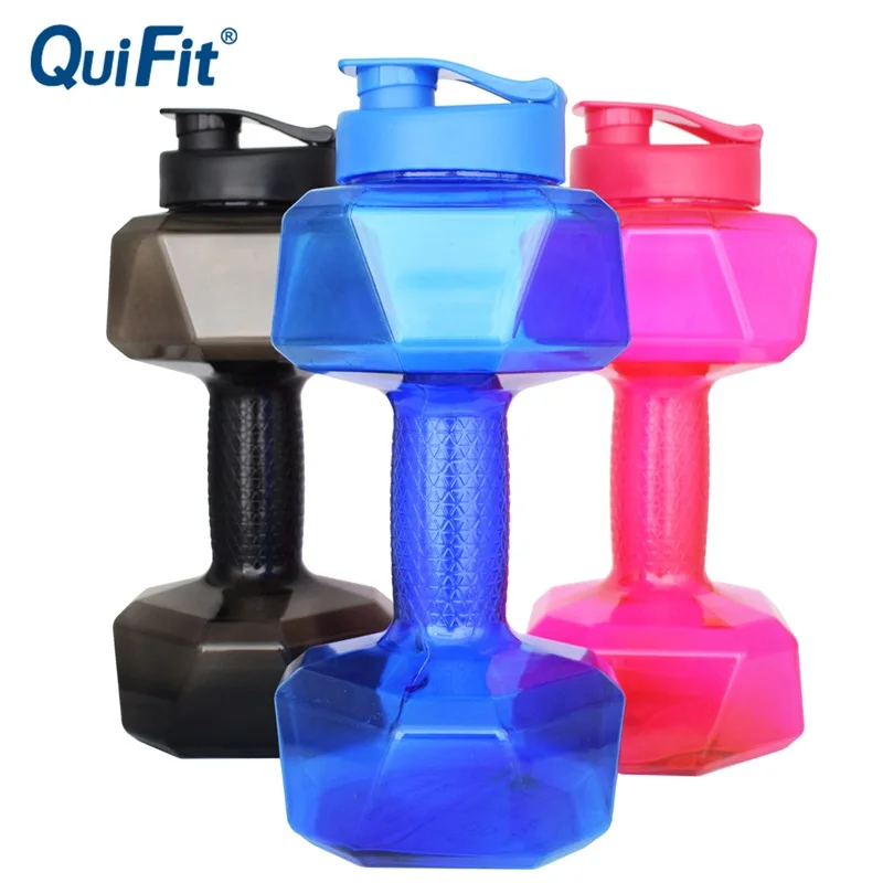 Quifit л бутылка для холодной воды гантелей без бисфенола А портативный креативный