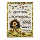 Флисовое одеяло с надписью A Mom Upetstory, шерпа премиум-класса, домашнее украшение для спальни, фланелевые одеяла на заказ для детских одеял