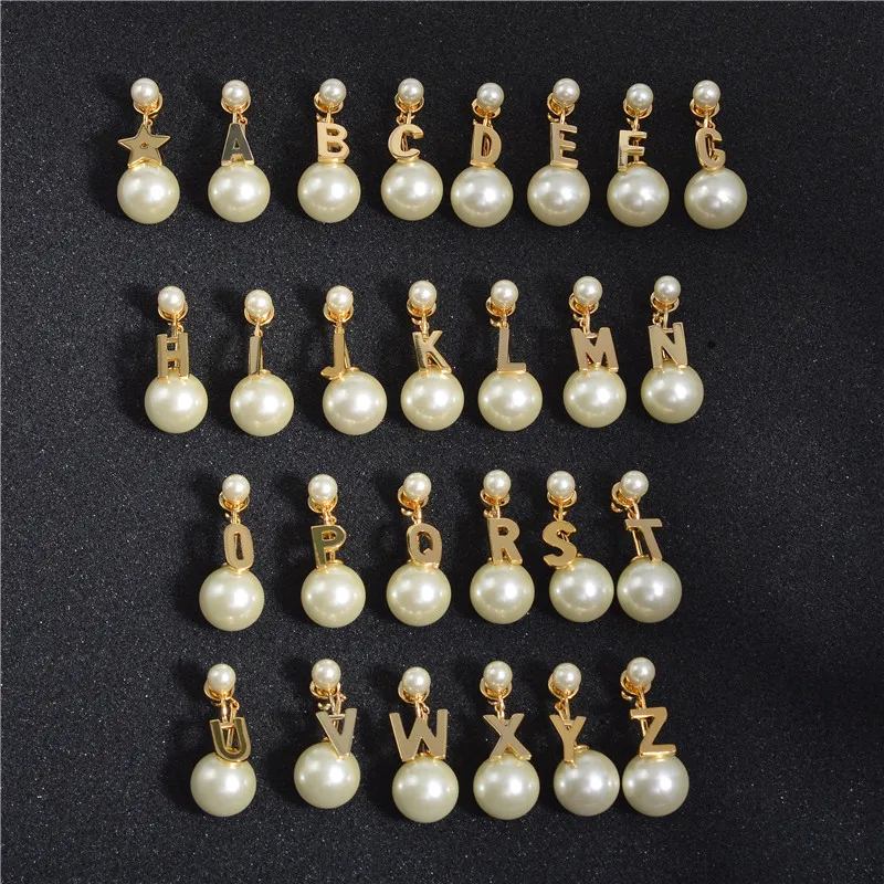 Европейские и американские низкие английские буквы яркие красные ретро серьги