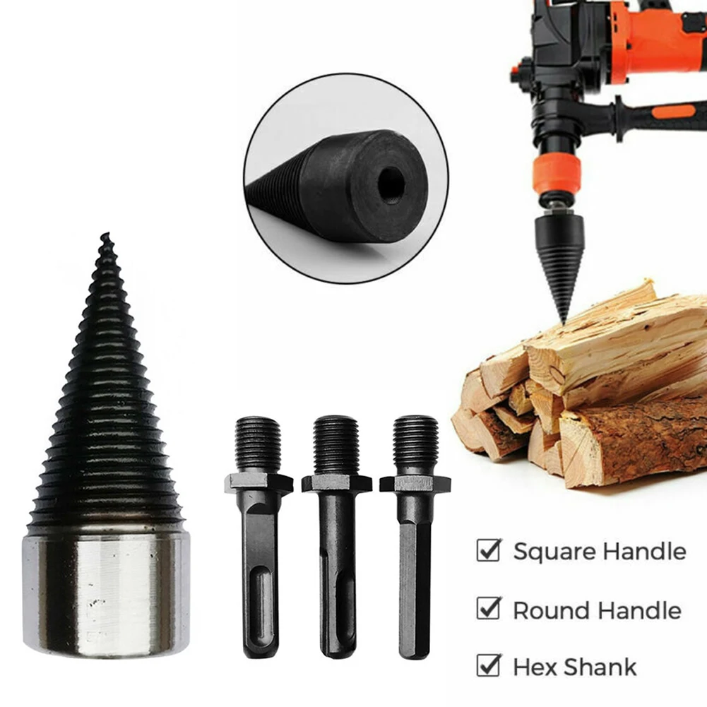 

Splitter Firewood Drill Bit Screw Driver Splitting With Handle Outdoor