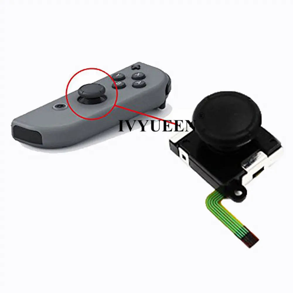 10 шт. 3D аналоговые стики IVYUEEN для сенсорного модуля Nintendo Switch NS Joy Con|Запасные части|