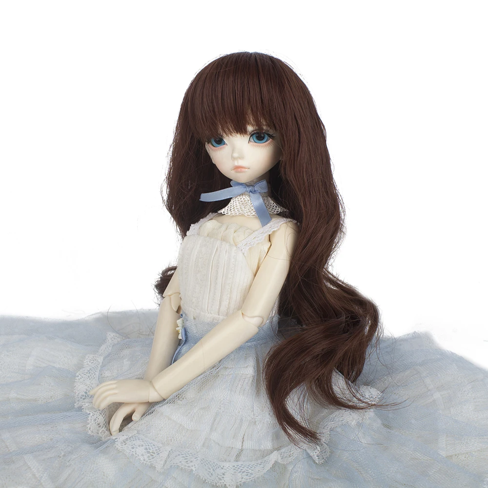 

High Temperature fiber long doll hair for red color doll wig fit for BJD doll dome long hair
