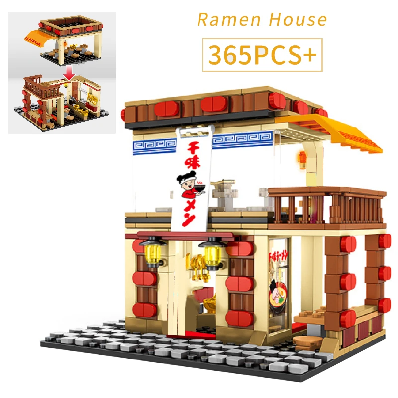 

Moc 283pcs City Creator Ideal Coffee Shop Diy Building Block Set Children's Educational Bricks Toys Gifts