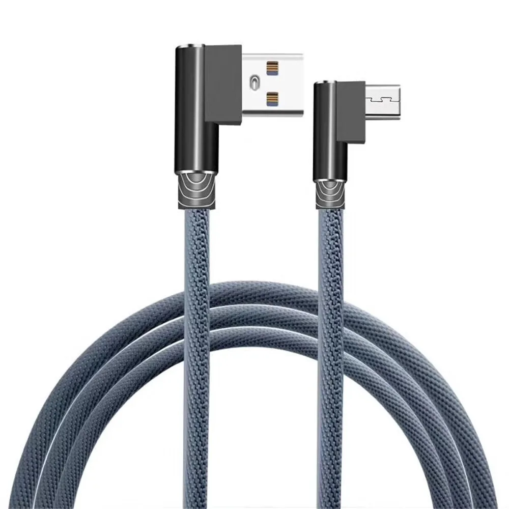 L-образный разъем Micro USB кабель для синхронизации данных более быстрый зарядный