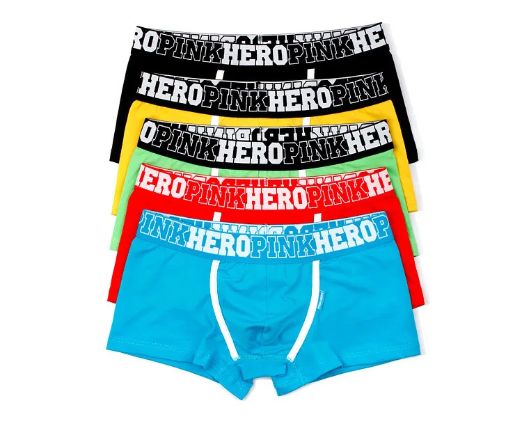 Мужские хлопковые трусы боксеры Pink Hero от известного бренда нижнее белье шорты