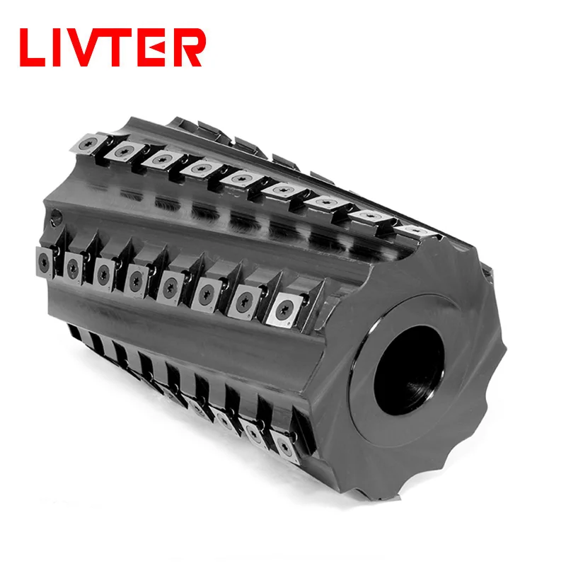 

LIVTER Customize TCT Carbide Blade Inserts Spiral Cutterhead 4 Moulder Spindle Planer Machine Helical Cutter Head