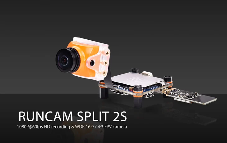 RunCam Сплит 2S mini2 met WiFi шаблон FPV видеомагнитофон moederbord datalijn 1 bestel | Игрушки и хобби