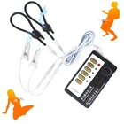 Кольцо для соска на пенис с электрошоком, зажим для клитора, половых губ, Электрический импульсный стимулятор груди, кольцо для задержки физиотерапии, секс-игрушка