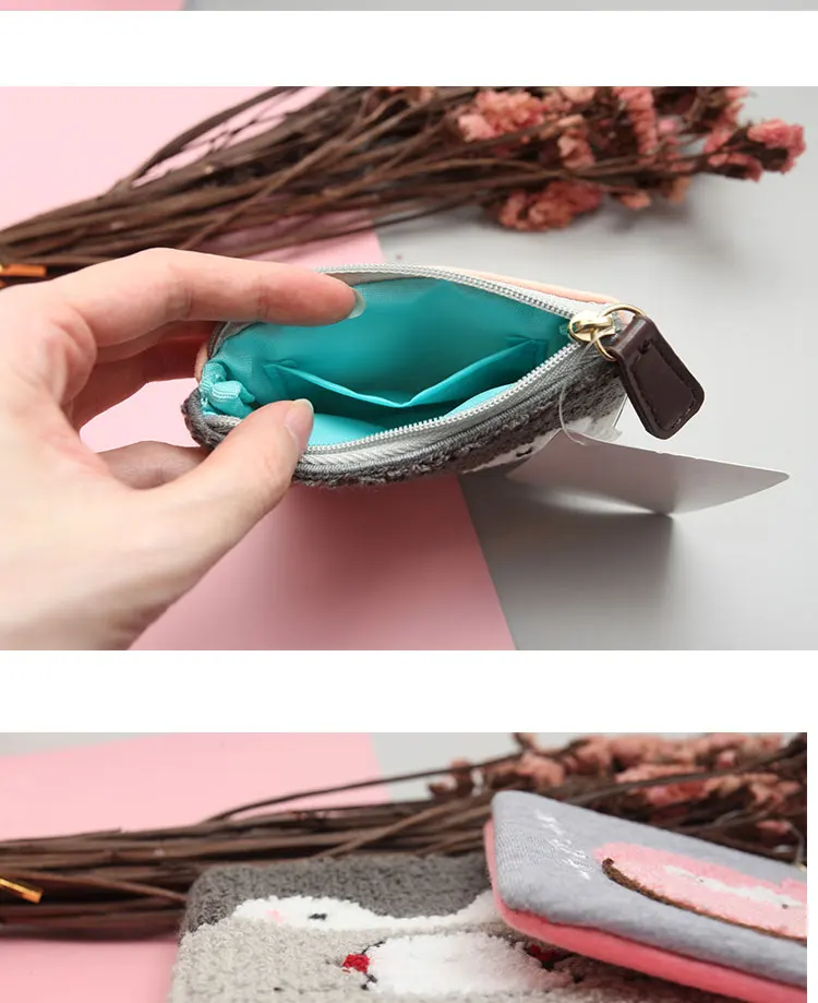 Cute Penguin Plush Mini Wallet Soft Positive Energy Penguin Plush Coin Purse Girls Lovers Valentine's Gifts