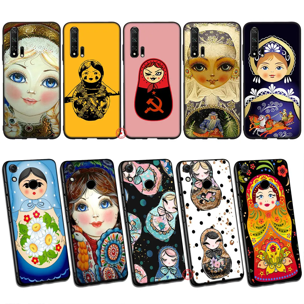 Мягкий силиконовый чехол с русской куклой для Huawei Honor Note 20 9X 7A Pro 20S 10 9 8 Lite 8A 8X 8C 7C 7X 6A