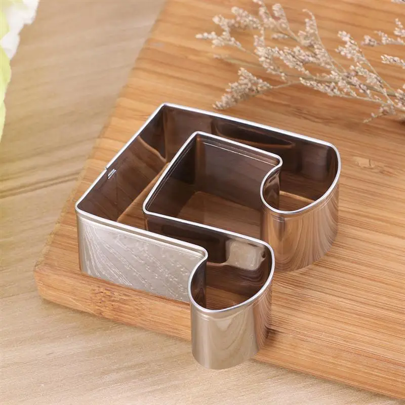 

10pcs Stainless Steel Cookie Cutter Musical Note Shape Design Baking Tool Silver