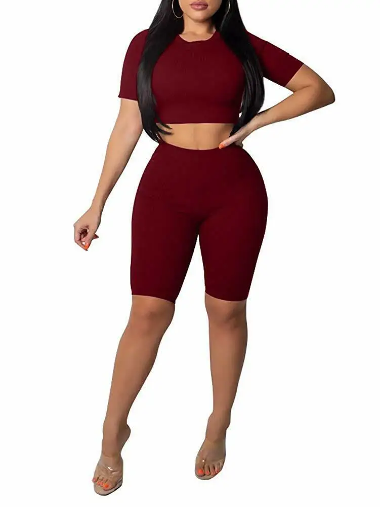 Новый Стиль Женская Йога набор стильный детский комплект одежды топ и шорты из 2