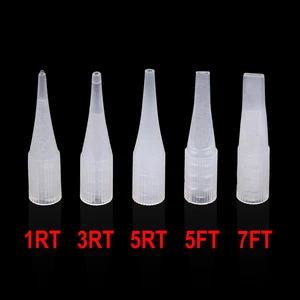 Иглы для татуажа бровей и губ, 100 шт., 1R, 3R, 5R, 5F, 7F, стерильные для перманентного макияжа