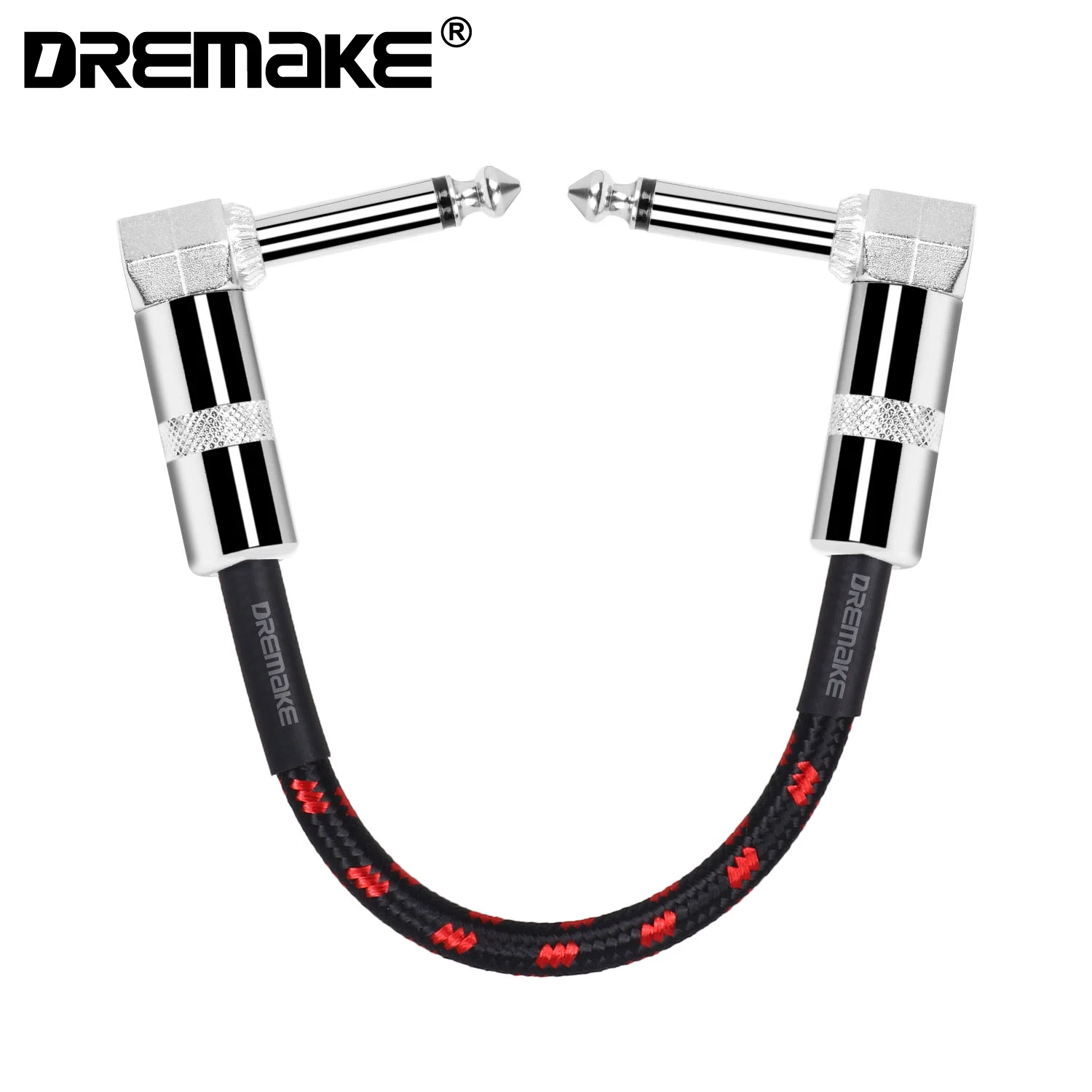 Патч-Кабель DREMAKE 1/4 с прямоугольной вилкой для гитарных эффектов 6 35 мм |